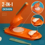 2 in 1 Plastic Manual Dumpling Momo Maker Molds Dough Dumpling Press Tool Chinese Jiaozi Mold Cooking Wrapper Dumpling Maker Kitchen Tools