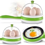 egg boiler Multifunction household mini egg omelette Pancakes Electric Fried Steak Frying Pan Non-Stick Boiled eggs boiler steamer Shut Off