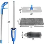 Microfiber Mop Floor Cleaning System - Washable Pads Perfect Cleaner for Hardwood, Laminate & T