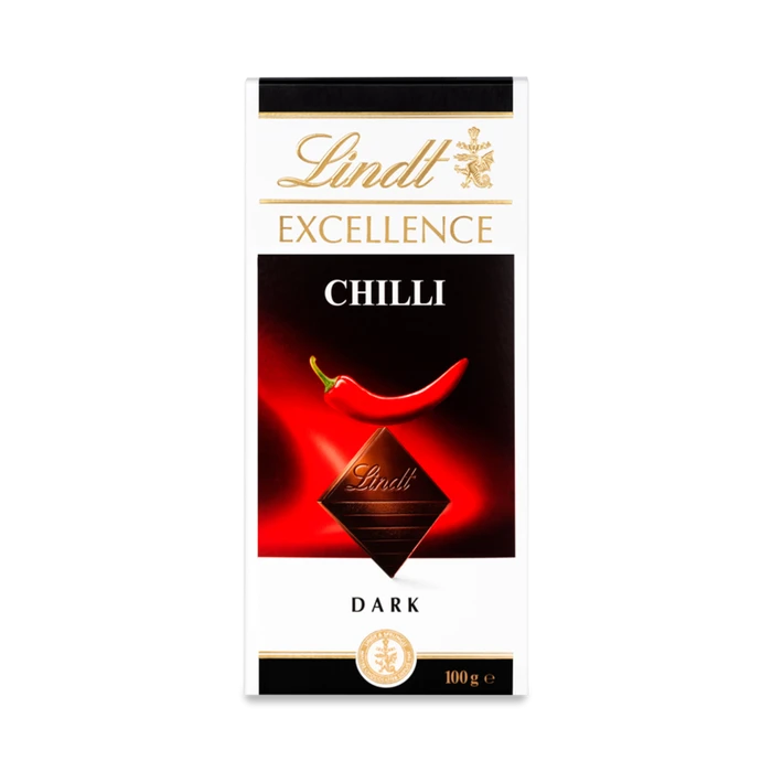 Lindt Excellence Dark Chilli Chocolate Bar 100G