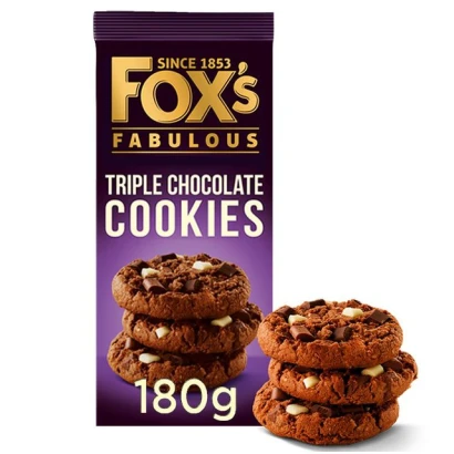 Fox's Biscuits Triple Chocolate Chunkie Cookie 180g