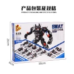 Preschool educational stem toy 577 pcs DIY super pioneer robot block 12 in 1 building blocks toy for kids