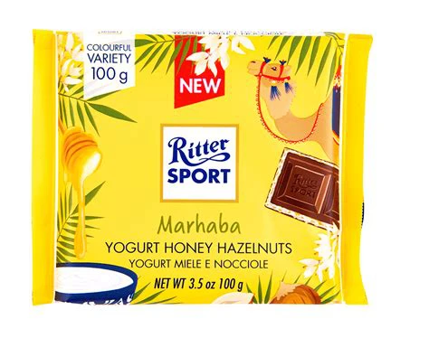 Ritter Sport Yogurt Honey Hazelnuts 100g