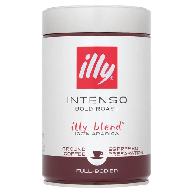 illy Espresso Caffe Macinato Dark Ground Roasted Coffee 250g