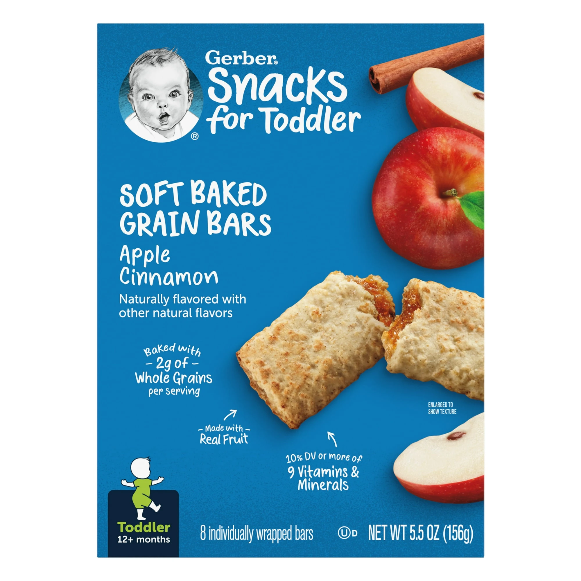 Gerber Soft Baked Grain Bars, Cinnamon 156G