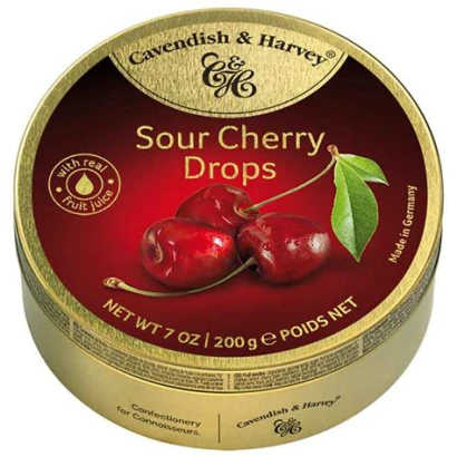 Cavendish and Harvey Sour Cherry Drops 200g