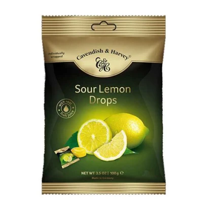 Cavendish & Harvey Sour Lemon Drops  100g