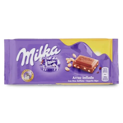 Milka Crispy Rice Chocolate 100g