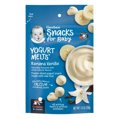 Gerber Yogurt Melts Banana Vanilla 28g