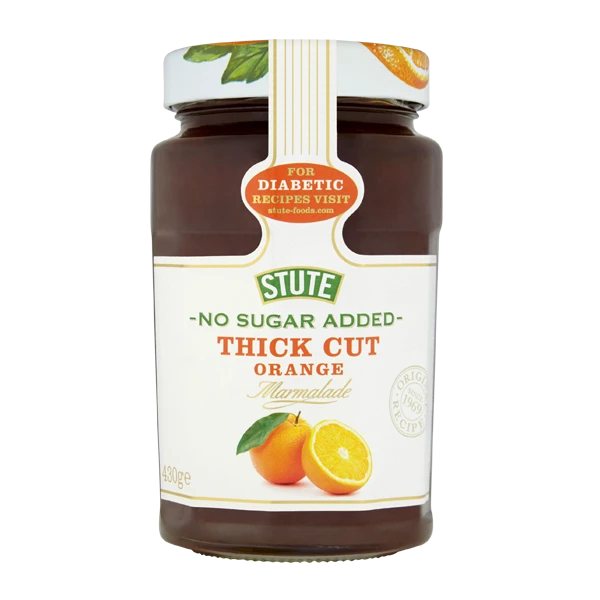 Stute No Sugar Added Thick Cut Orange Marmalade 430g