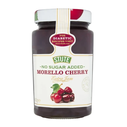 Stute No Sugar Added Morello Cherry Extra Jam 430g