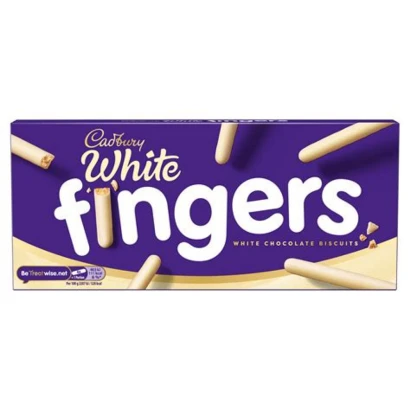 Cadbury Skeleton Fingers White Chocolate Biscuits 138g