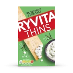 Ryvita Thins Rosemary & Sea Salt Snack 125g