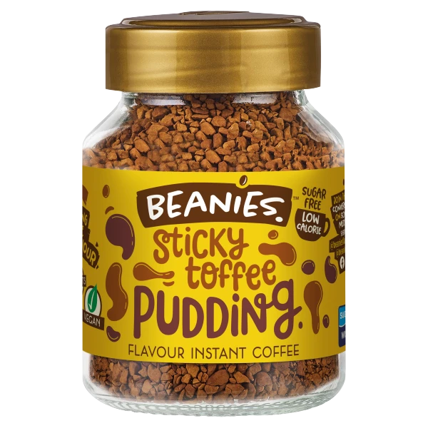 Beanies Sticky Toffee Pudding Flavour Instant Coffee 50g