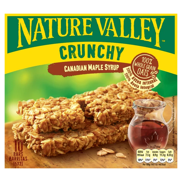 Nature Valley Canadian Maple Syrup 5x42g 210g