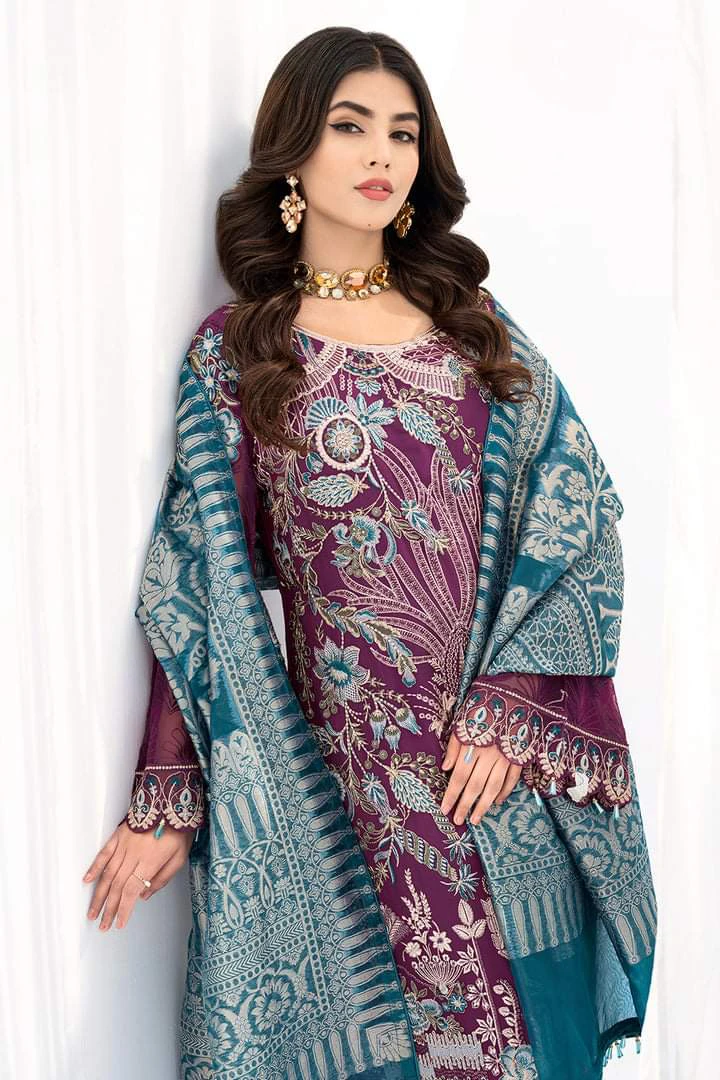 CHEVRON LUXURY CHIFFON EMBROIDERED COLLECTION