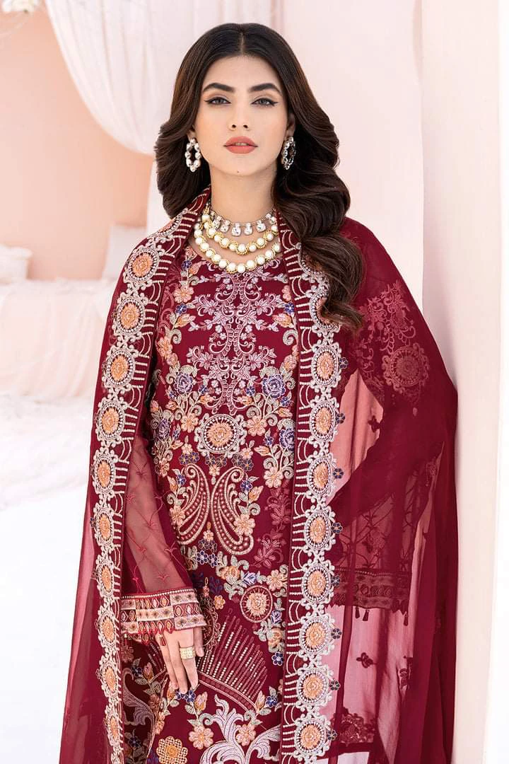 CHEVRON LUXURY CHIFFON EMBROIDERED COLLECTION