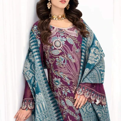 CHEVRON LUXURY CHIFFON EMBROIDERED COLLECTION