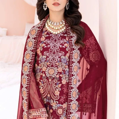 CHEVRON LUXURY CHIFFON EMBROIDERED COLLECTION